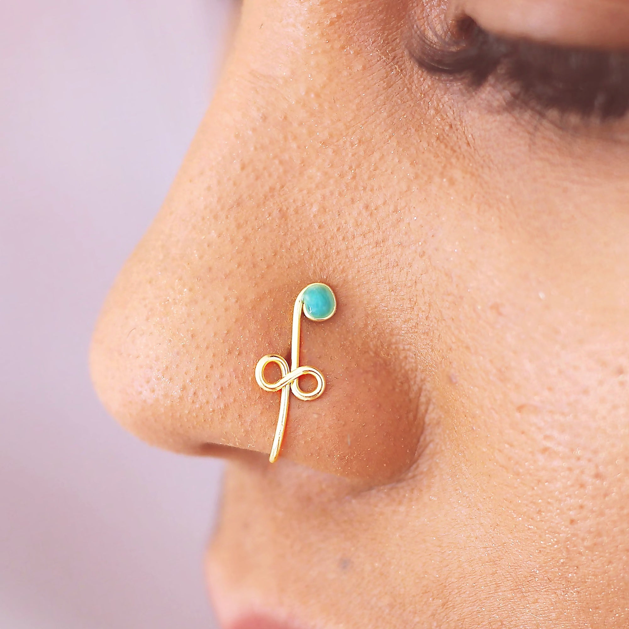 Turquoise Nose Cuff