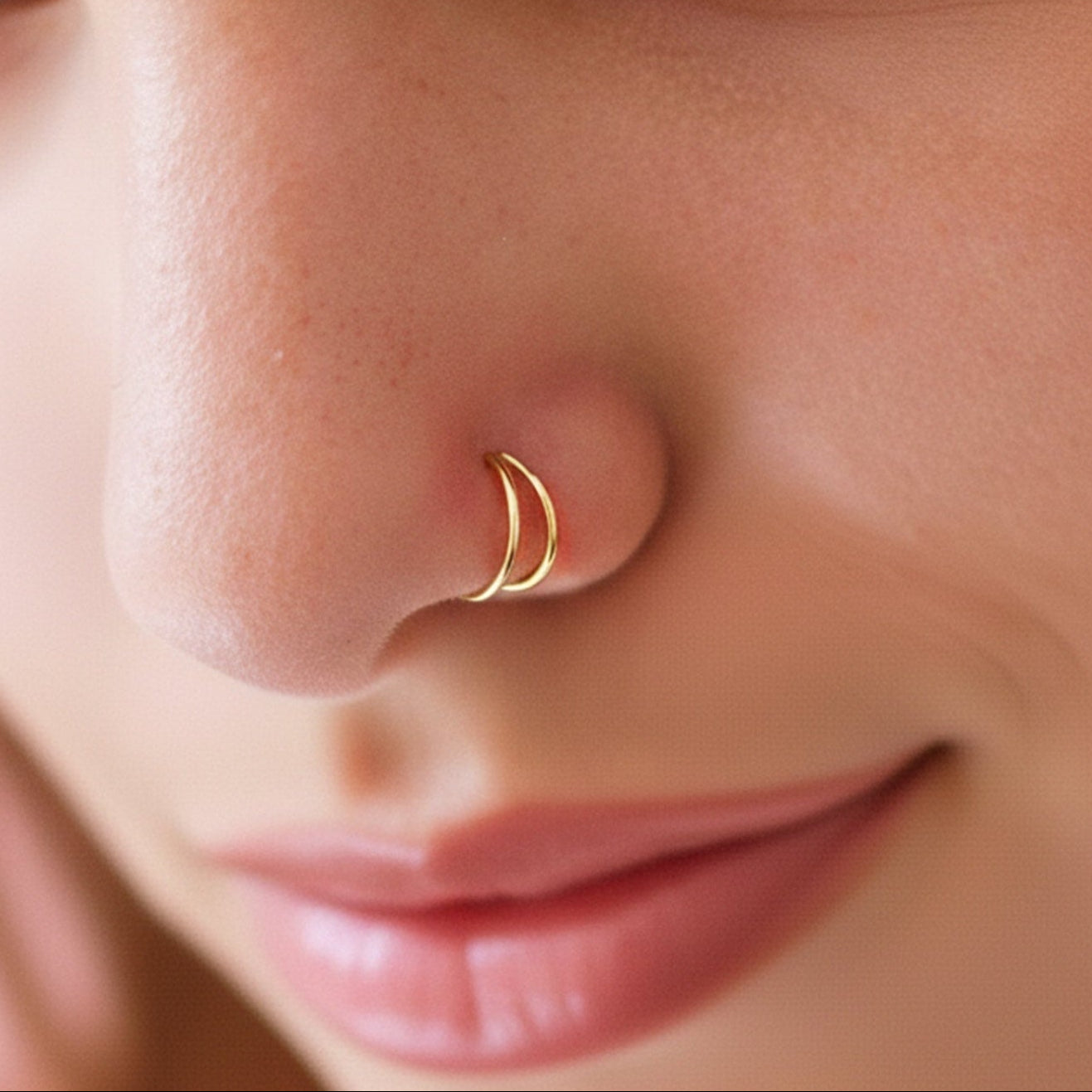 Piercing Duplo - Ouro 14k 