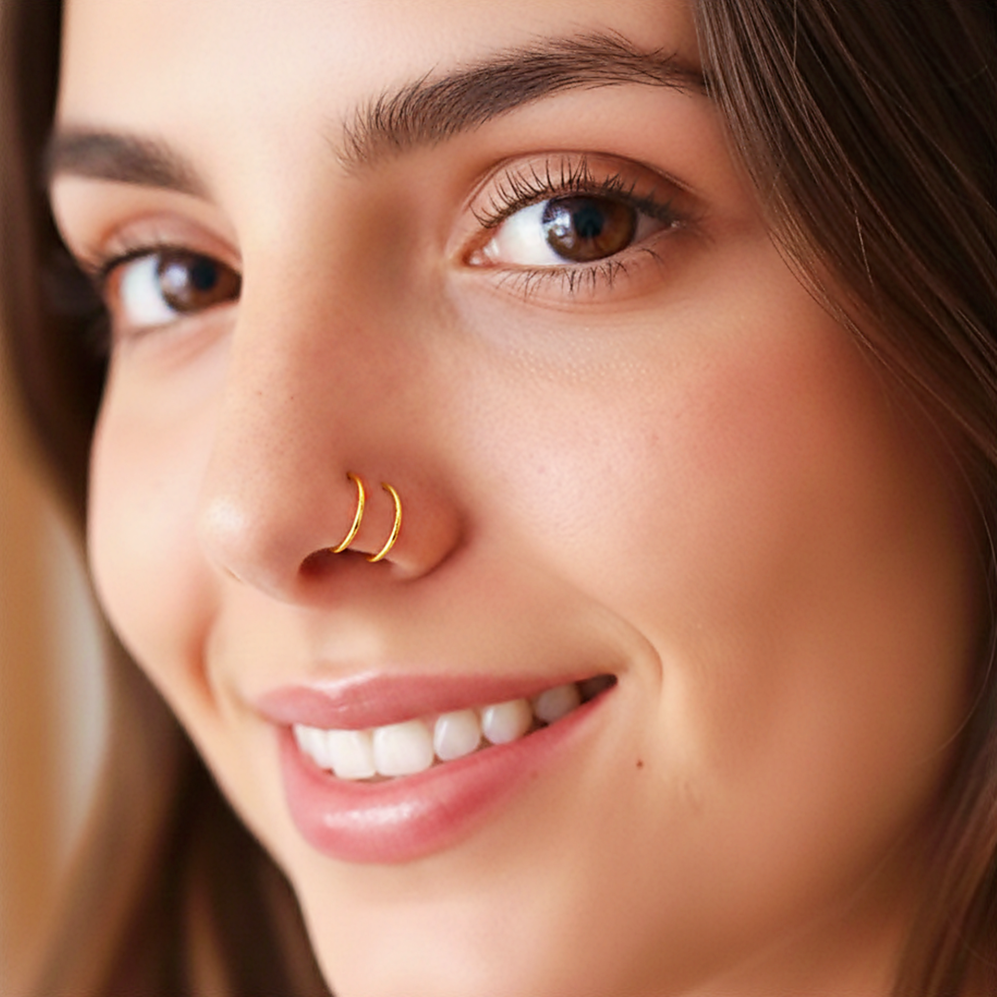 Spiral Nose Piercing