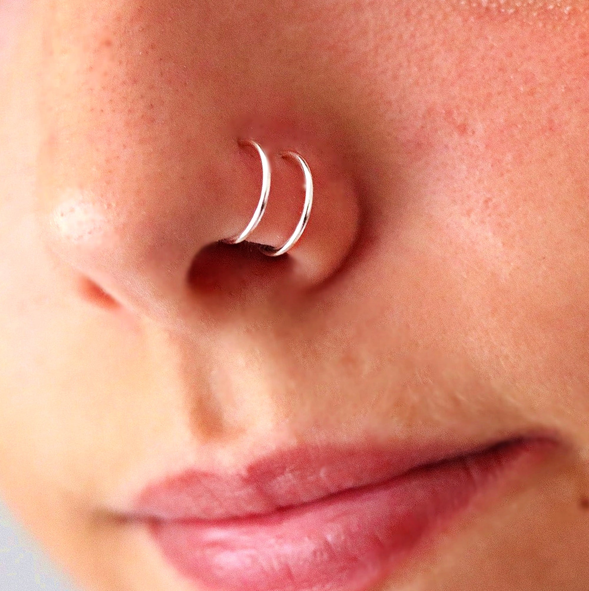 Spiral Nose Piercing