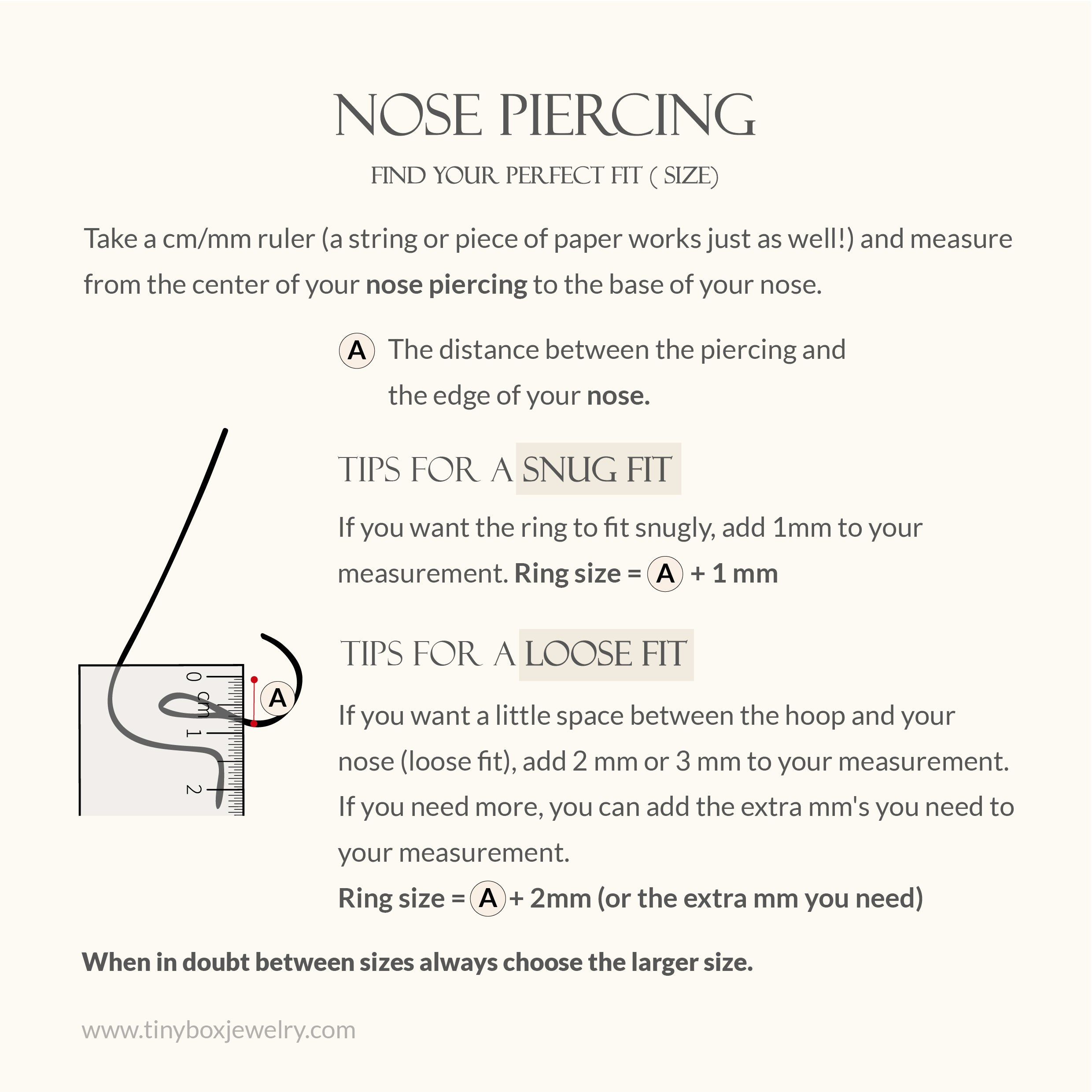 Bee Nostril Nose Ring - TinyBox Jewelry