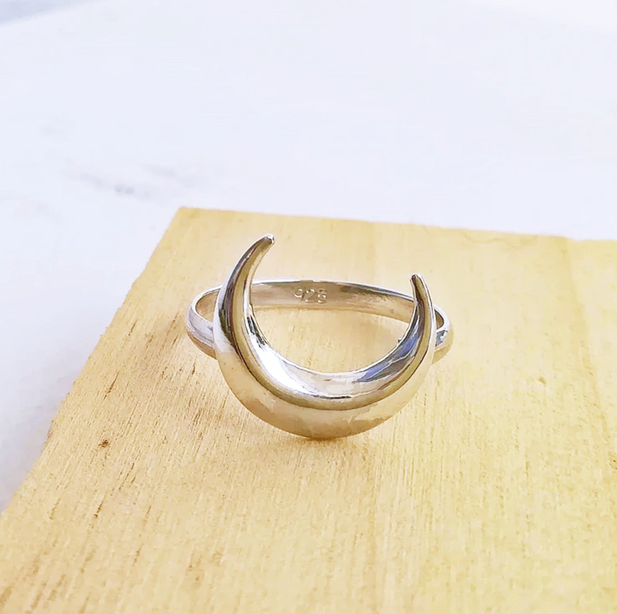 Crescent Moon Ring - TinyBox Jewelry