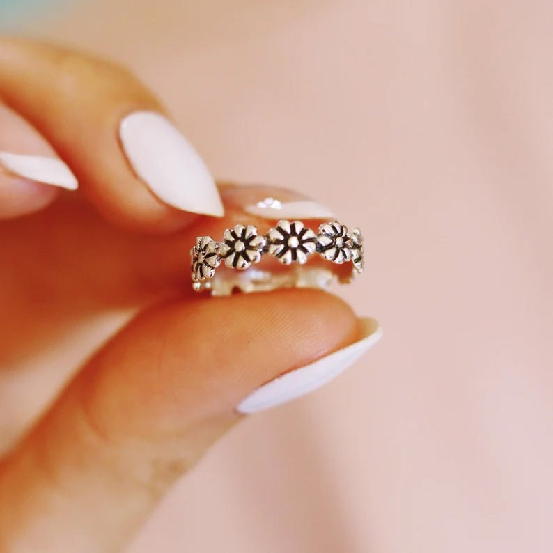 DAISY TOE RING - TinyBox Jewelry
