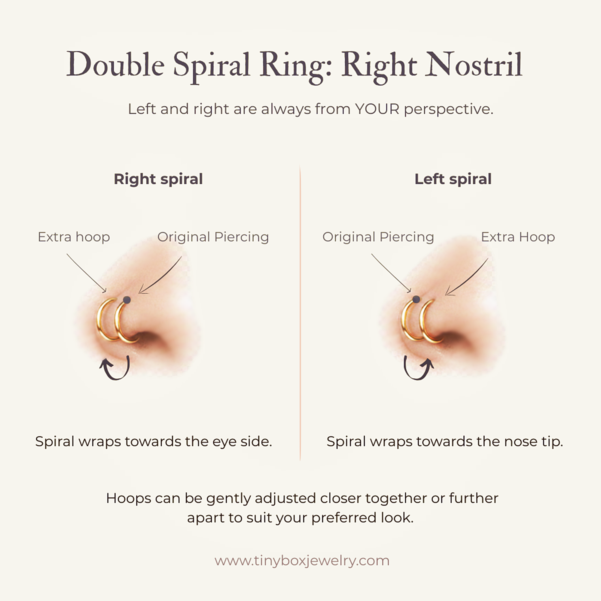 Spiral Nose Piercing