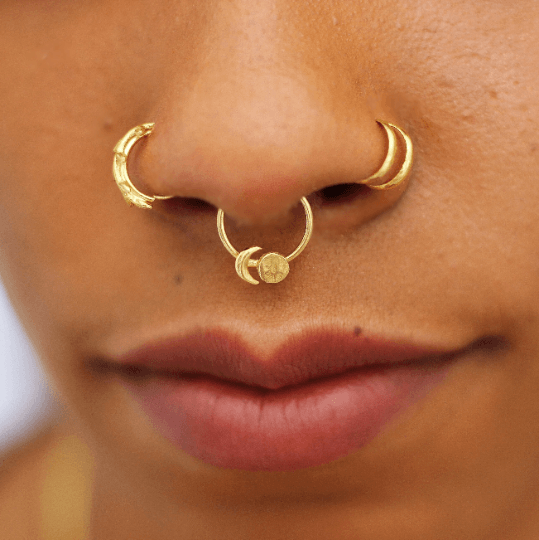 Fake Moon Septum Nose Ring - TinyBox Jewelry