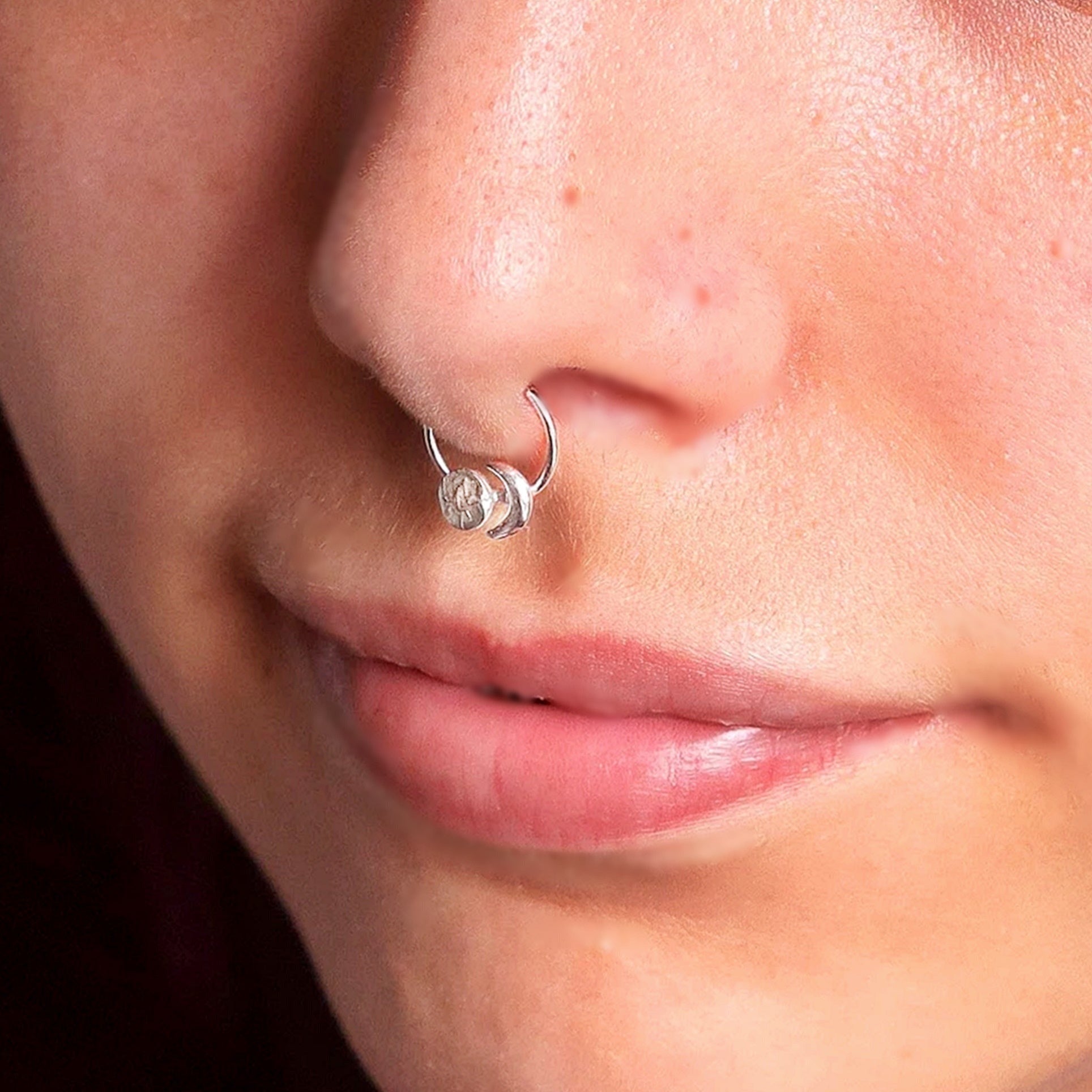 Fake Moon Septum Nose Ring - TinyBox Jewelry
