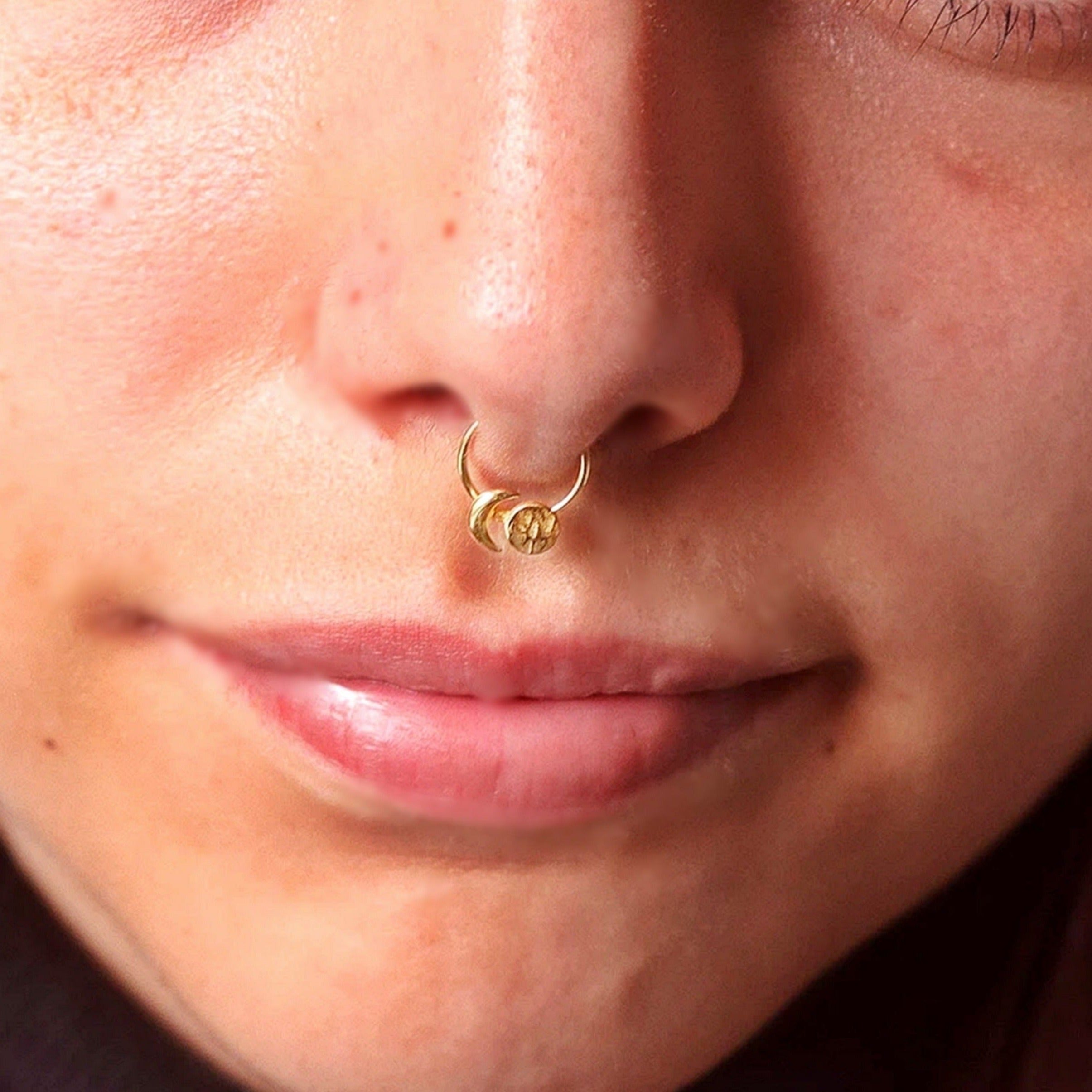 Fake Moon Septum Nose Ring - TinyBox Jewelry