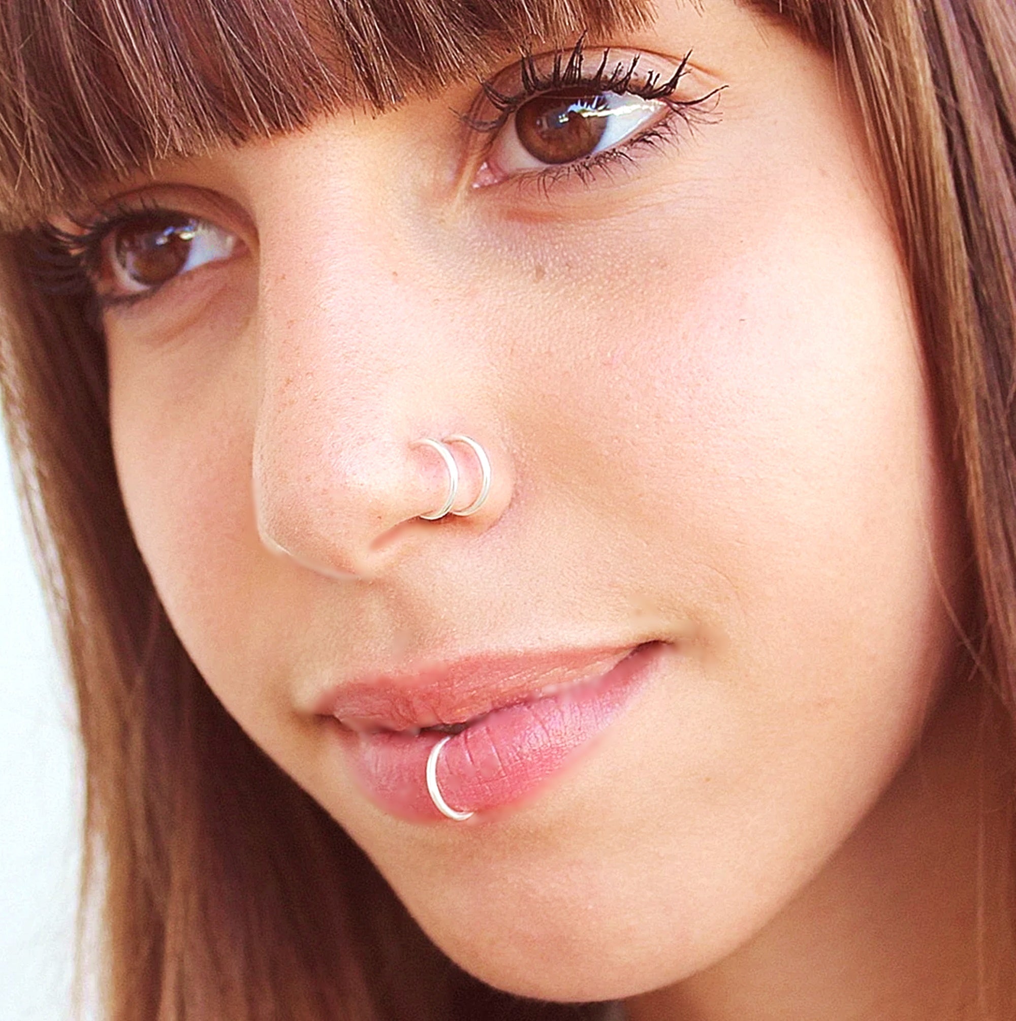 Fake Simple Lip Ring - TinyBox Jewelry