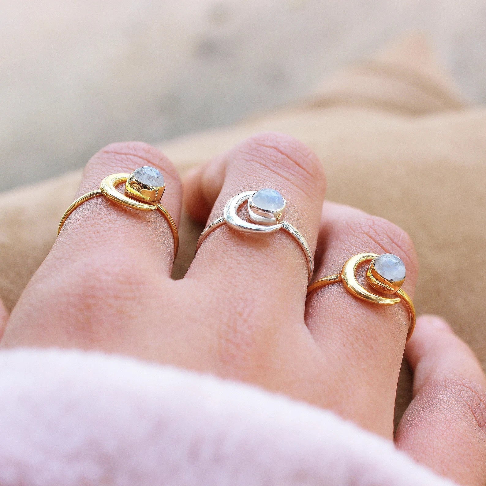 Moonstone Ring (Copy) - TinyBox Jewelry