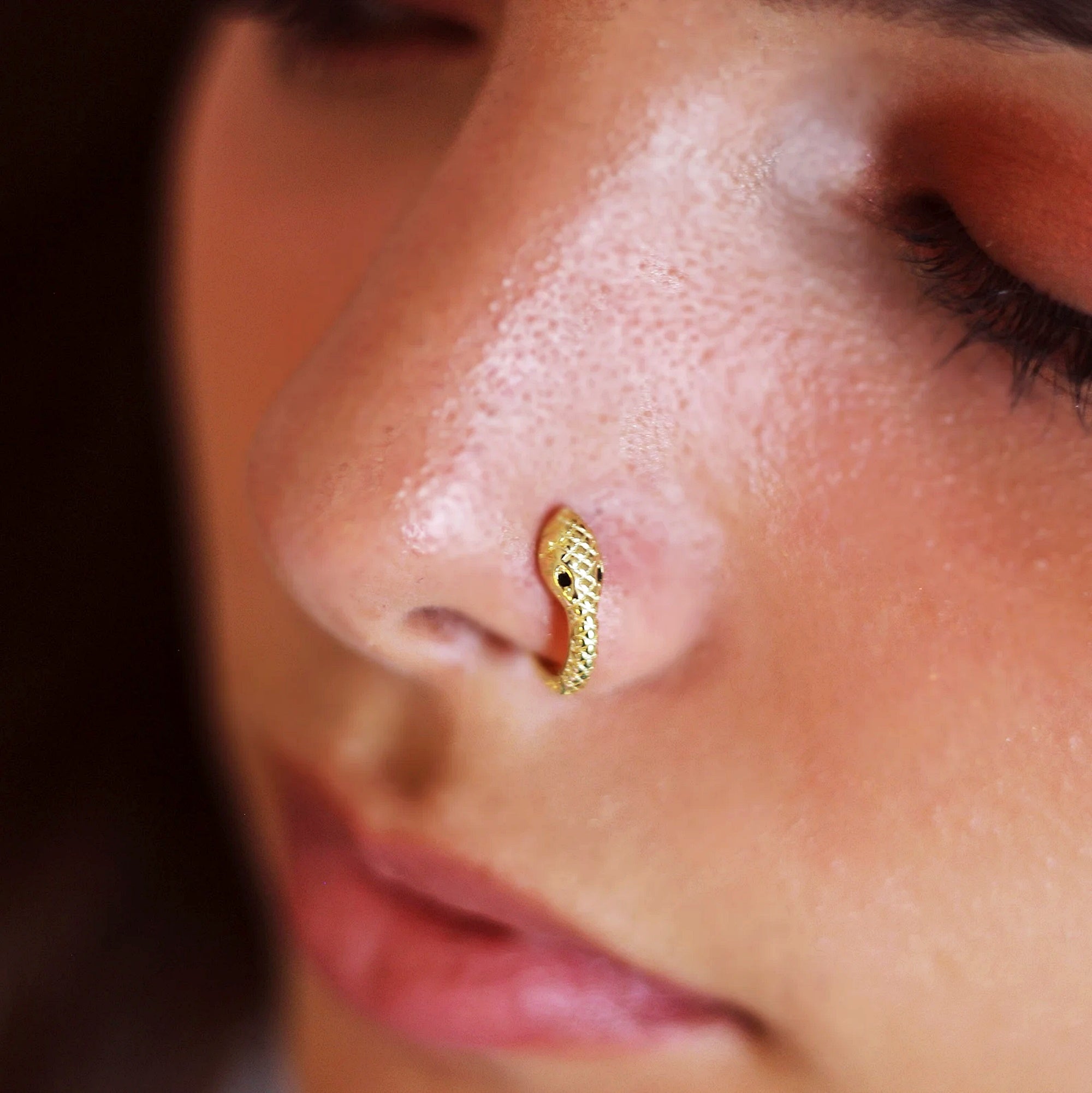 Snake Nose Piercing - TinyBox Jewelry