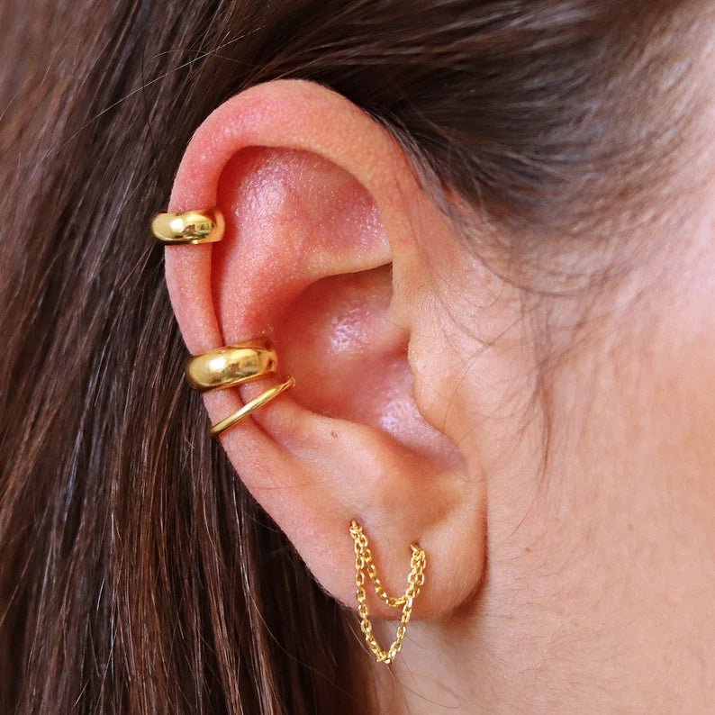 Thick Ear Cuff Rose Gold - TinyBox Jewelry