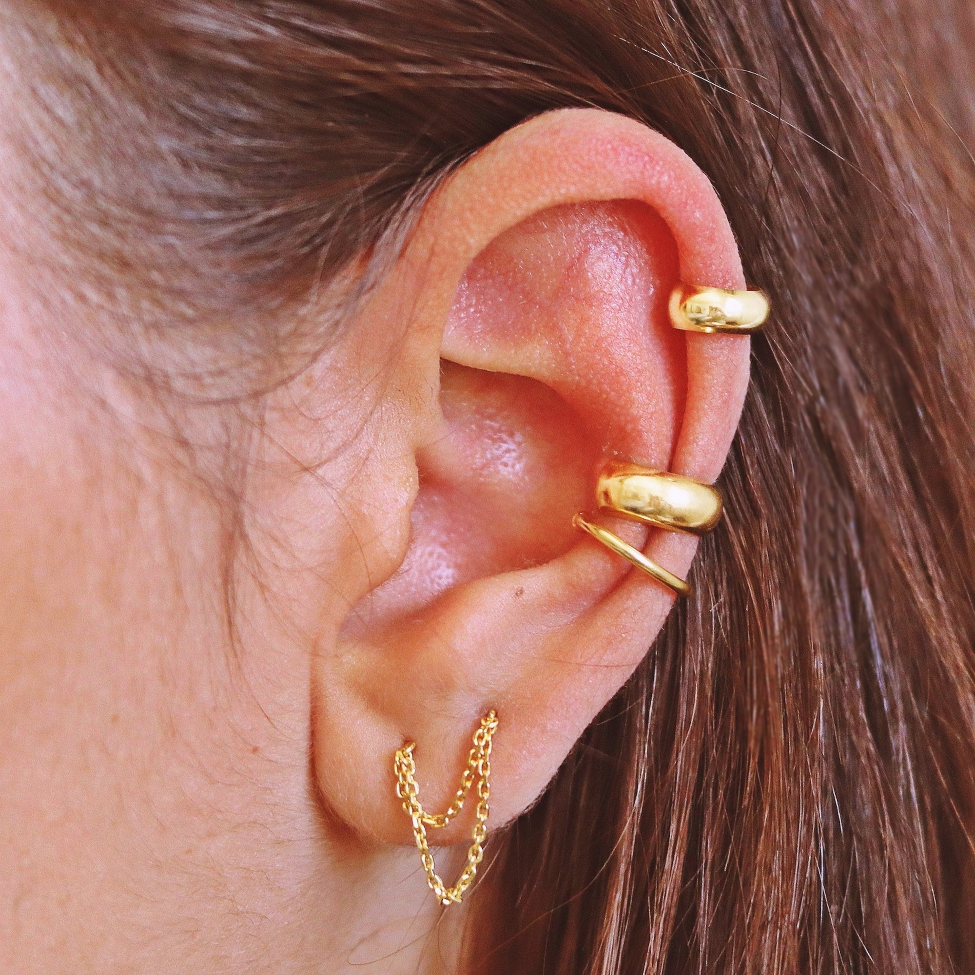 Thick Ear Cuff Silver - TinyBox Jewelry