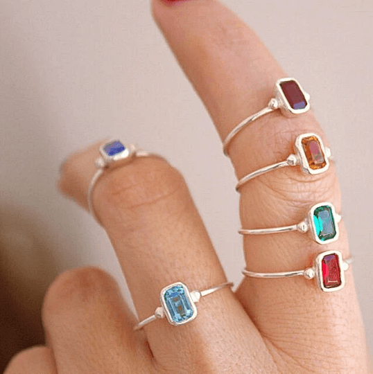 Birthstone Ring - TinyBox Jewelry