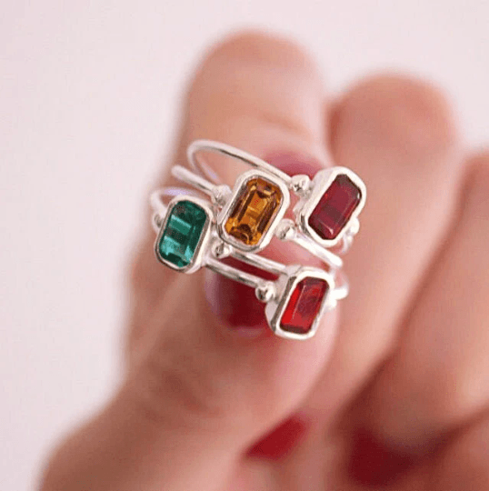 Birthstone Ring - TinyBox Jewelry