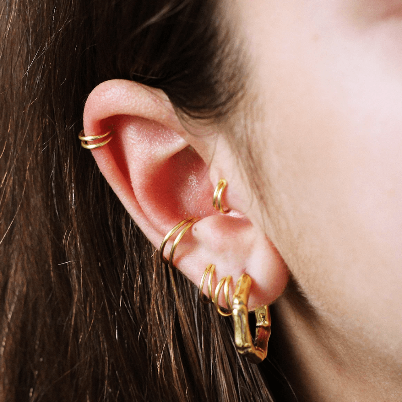 Double best sale conch earring