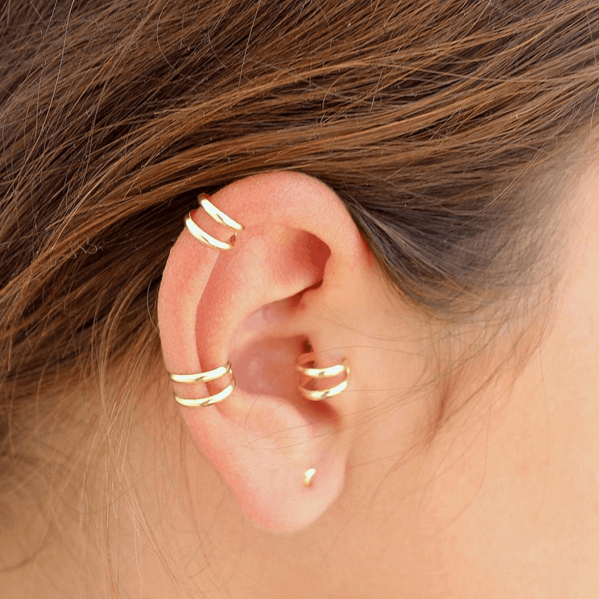 Two hoop cartilage piercing outlet