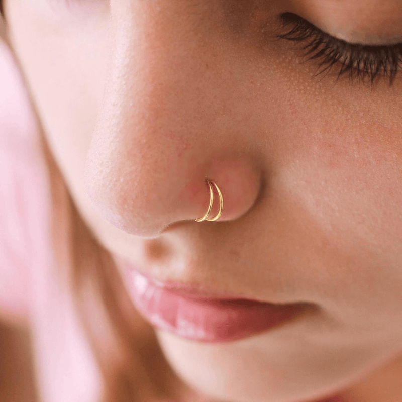Left Side Nose Ring Nose Pin No Nose Piercing Required 