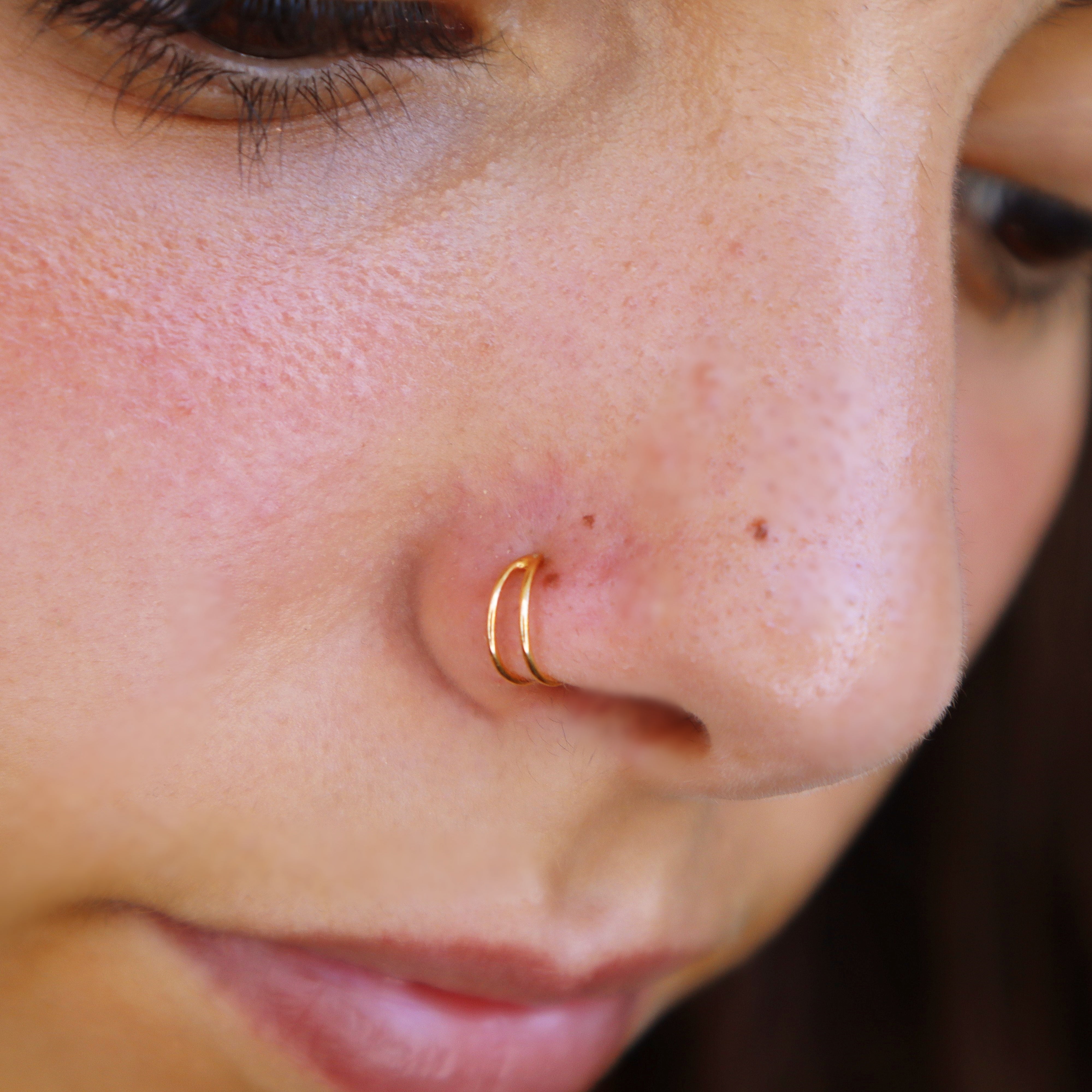 Buy 18 KT Gold & Diamond Nose Rings | STAC Fine Jewellery