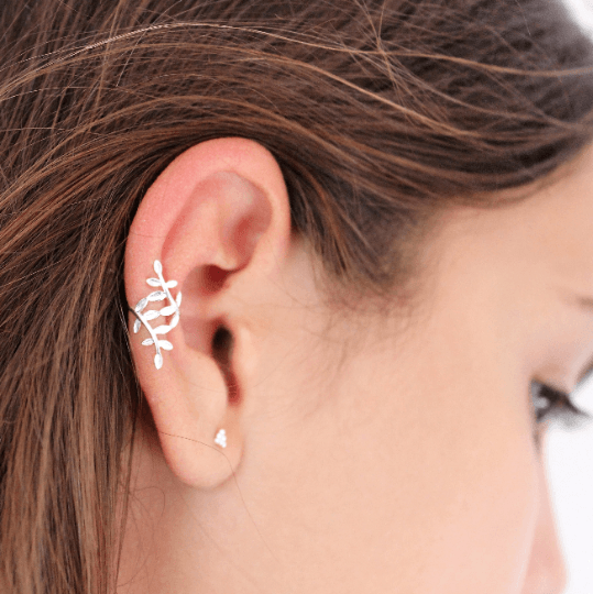 Leaf Ear Cuff - TinyBox Jewelry