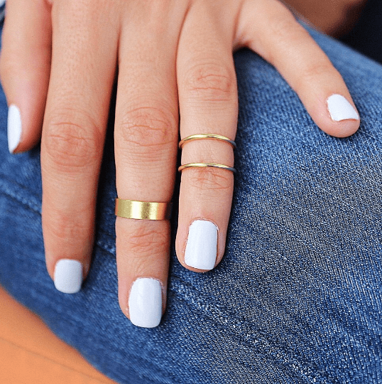 Midi Stacker Rings (Set of 3) Gold - TinyBox Jewelry