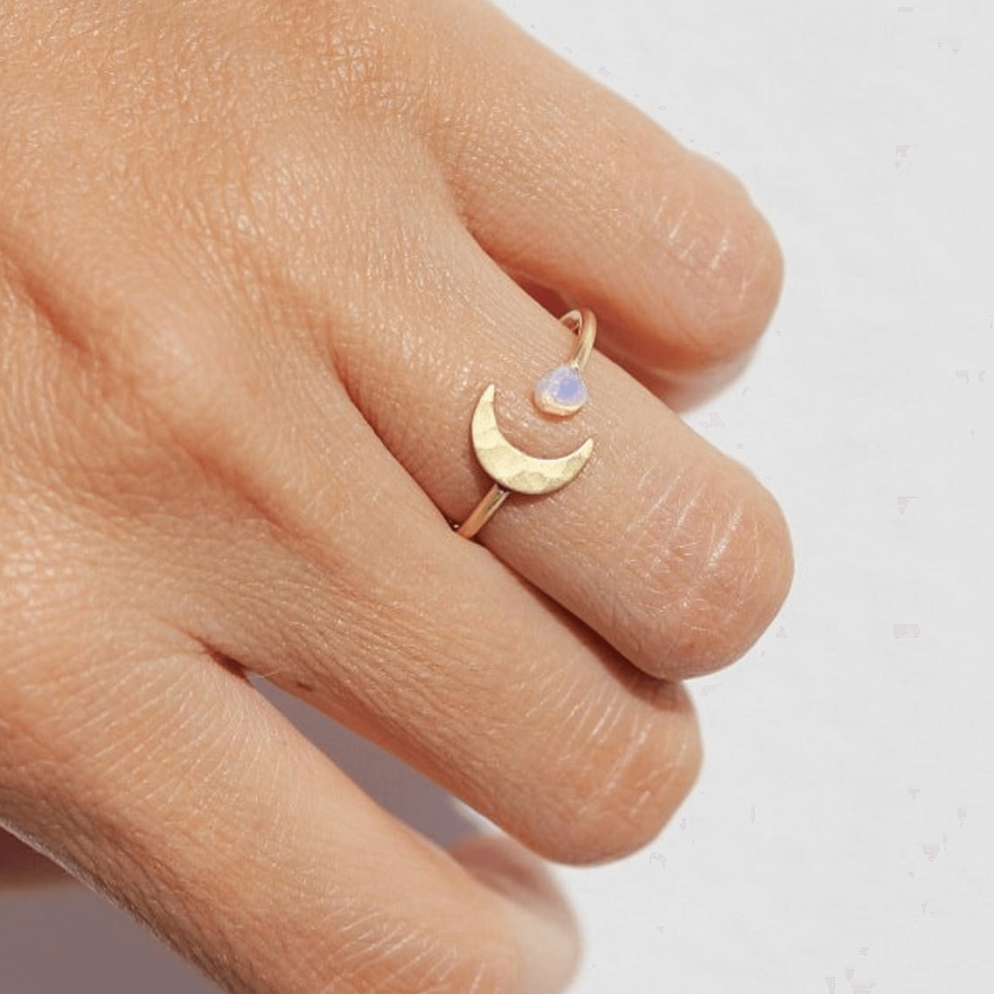 Moon Opal Ring - TinyBox Jewelry