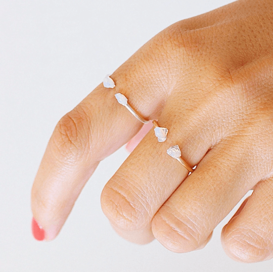 Raw Opal Ring - TinyBox Jewelry
