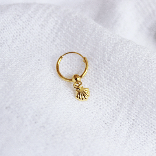 Seashell Hoop Earring - TinyBox Jewelry
