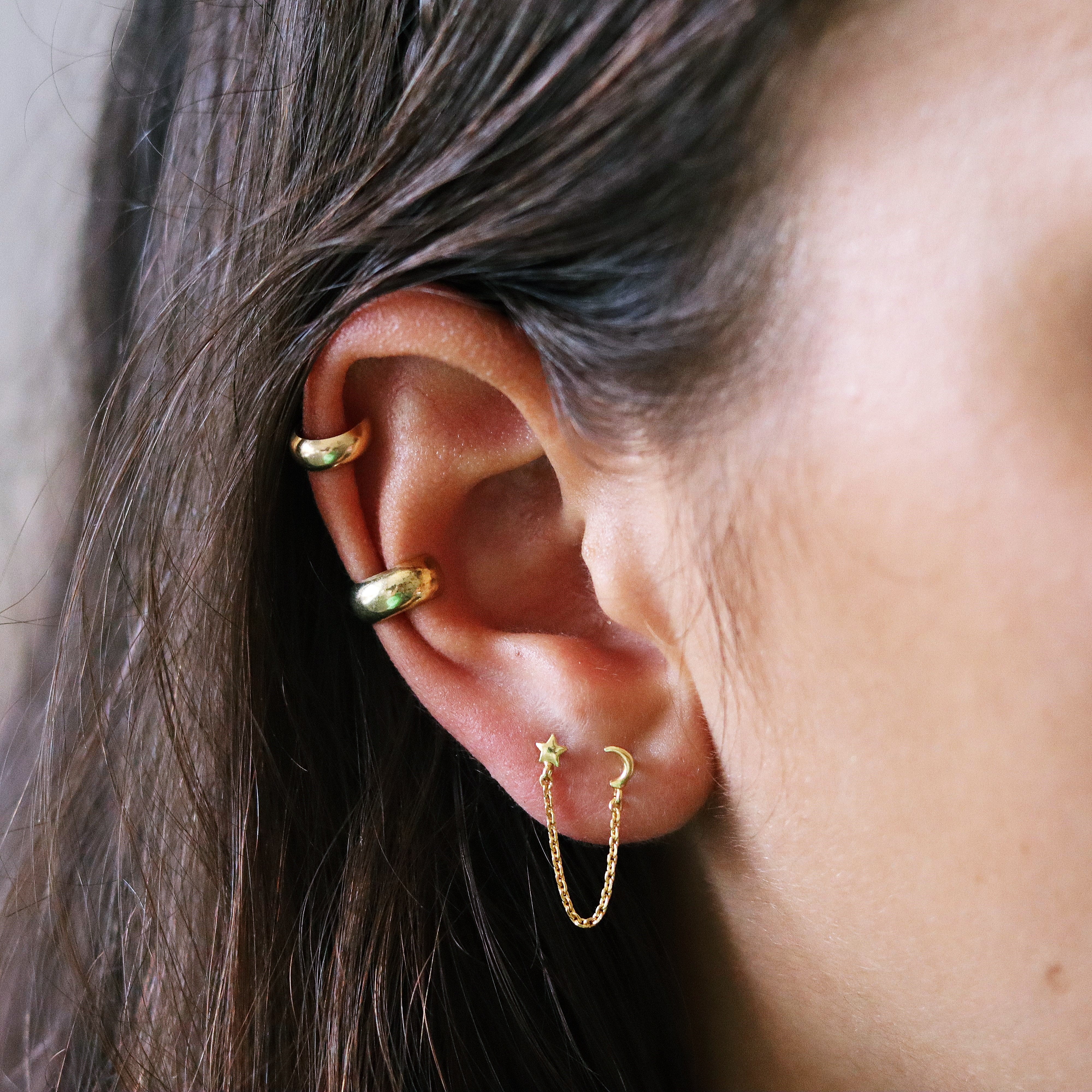 Thick Ear Cuff Gold
